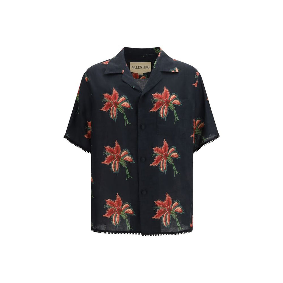 Valentino 100% Linen shirt in black