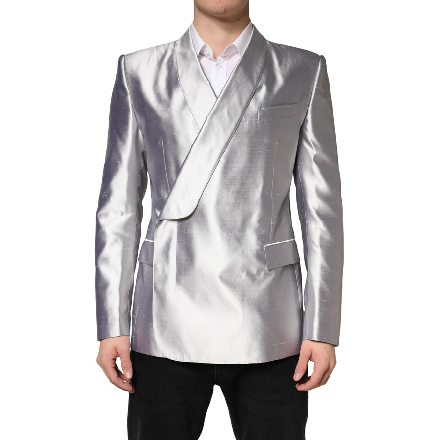 Dolce & Gabbana 100% Silk blazer in silver