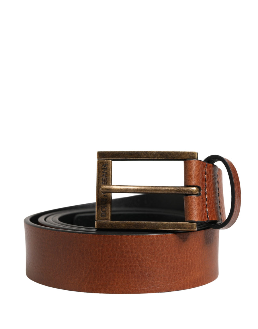 Dolce & Gabbana 100% Calf Leather belt in brown