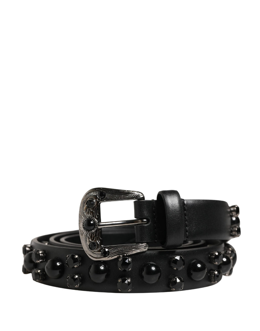 Dolce & Gabbana 100% Calf Leather belt in black