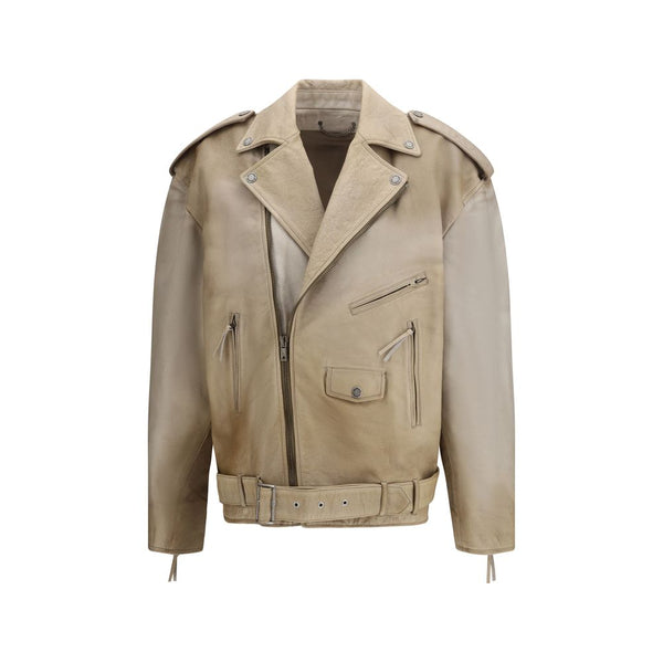 Golden Goose 100% Buffalo leather jacket in beige