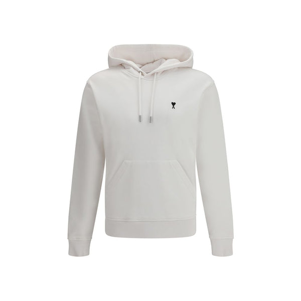 AMI Paris 100% Cotton hoodie in white