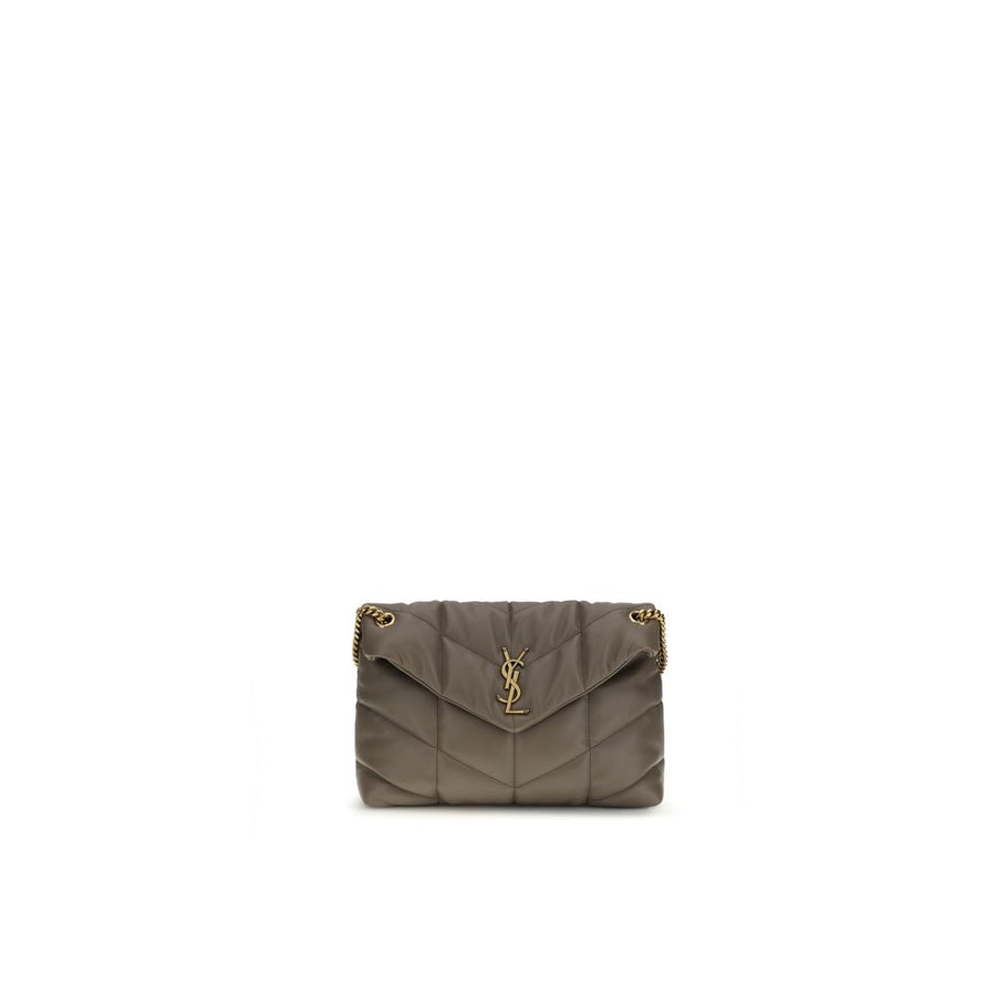 Saint Laurent 100% Lamb leather shoulder bag in gray