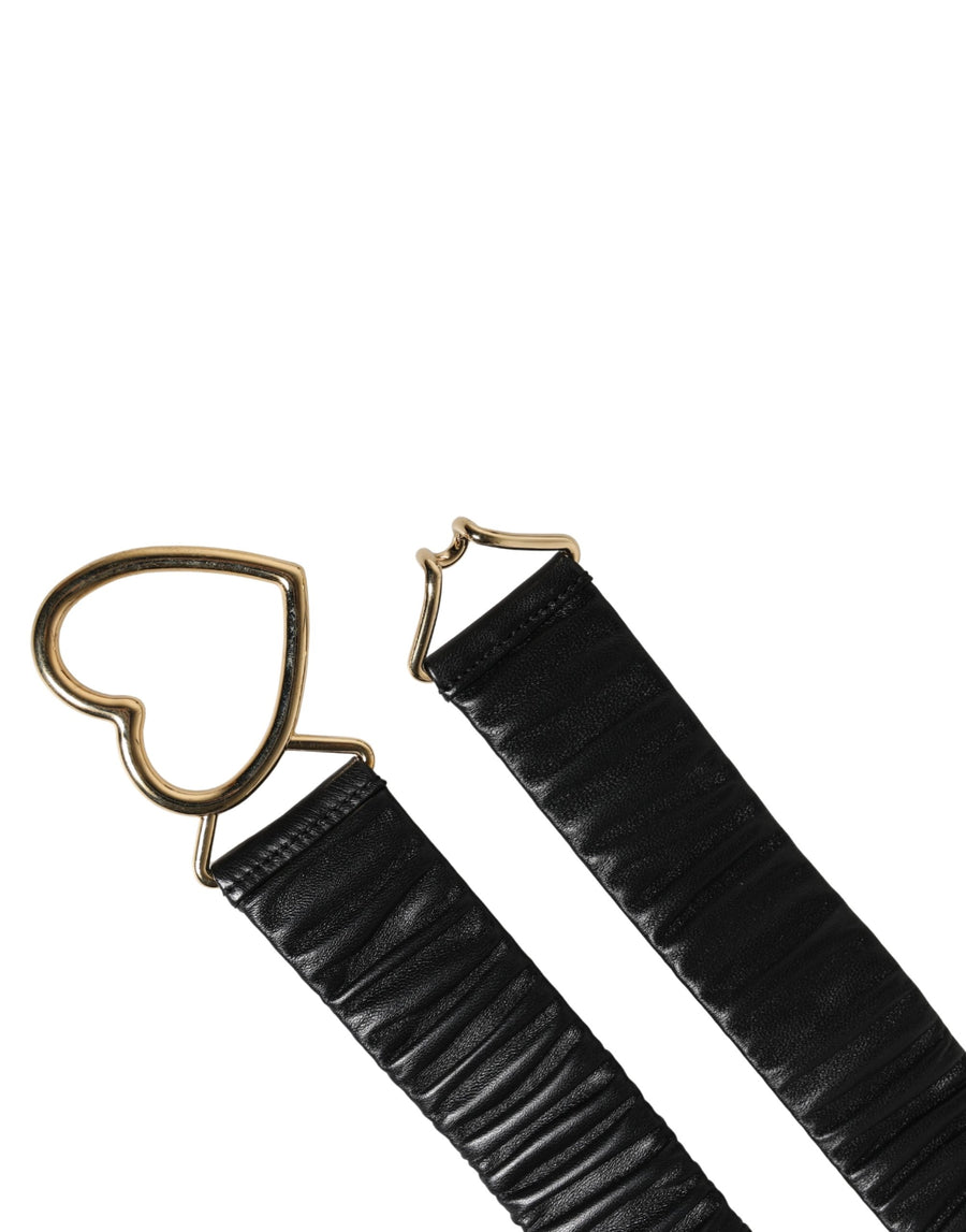 Dolce & Gabbana 100% Calf Leather belt in black