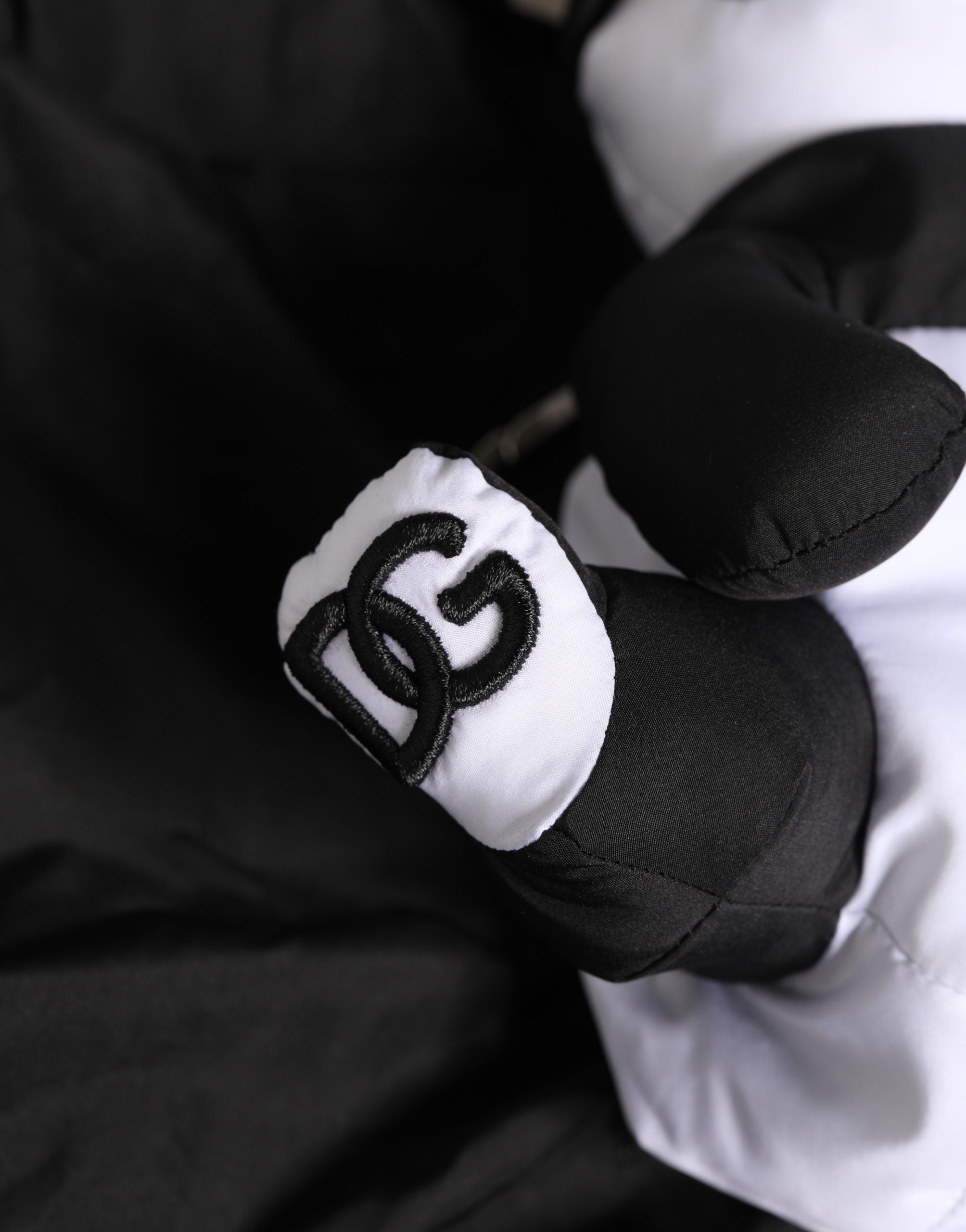 Men Black Polyester Panda Stuffed Ecobag Bag Accessory