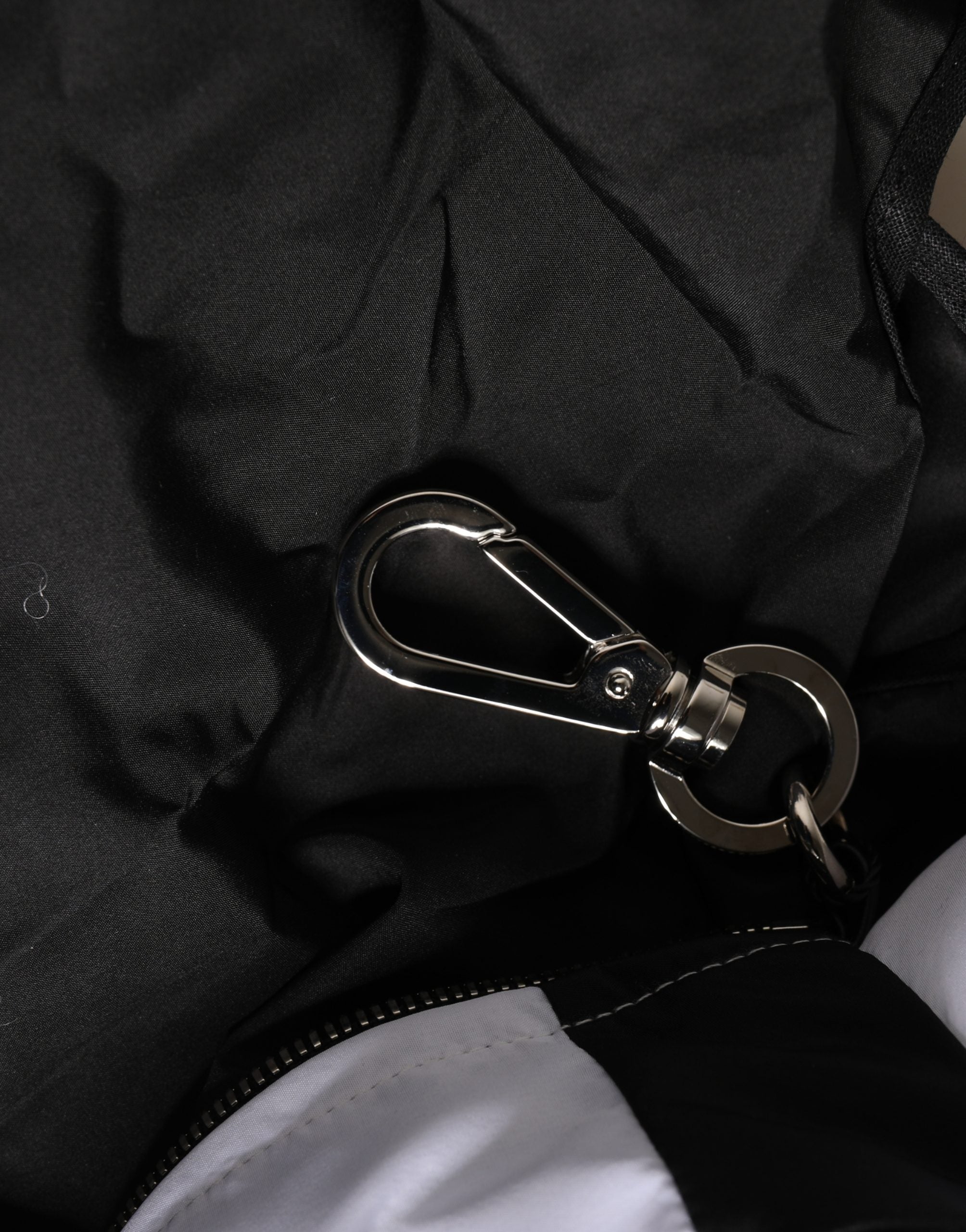 Men Black Polyester Panda Stuffed Ecobag Bag Accessory