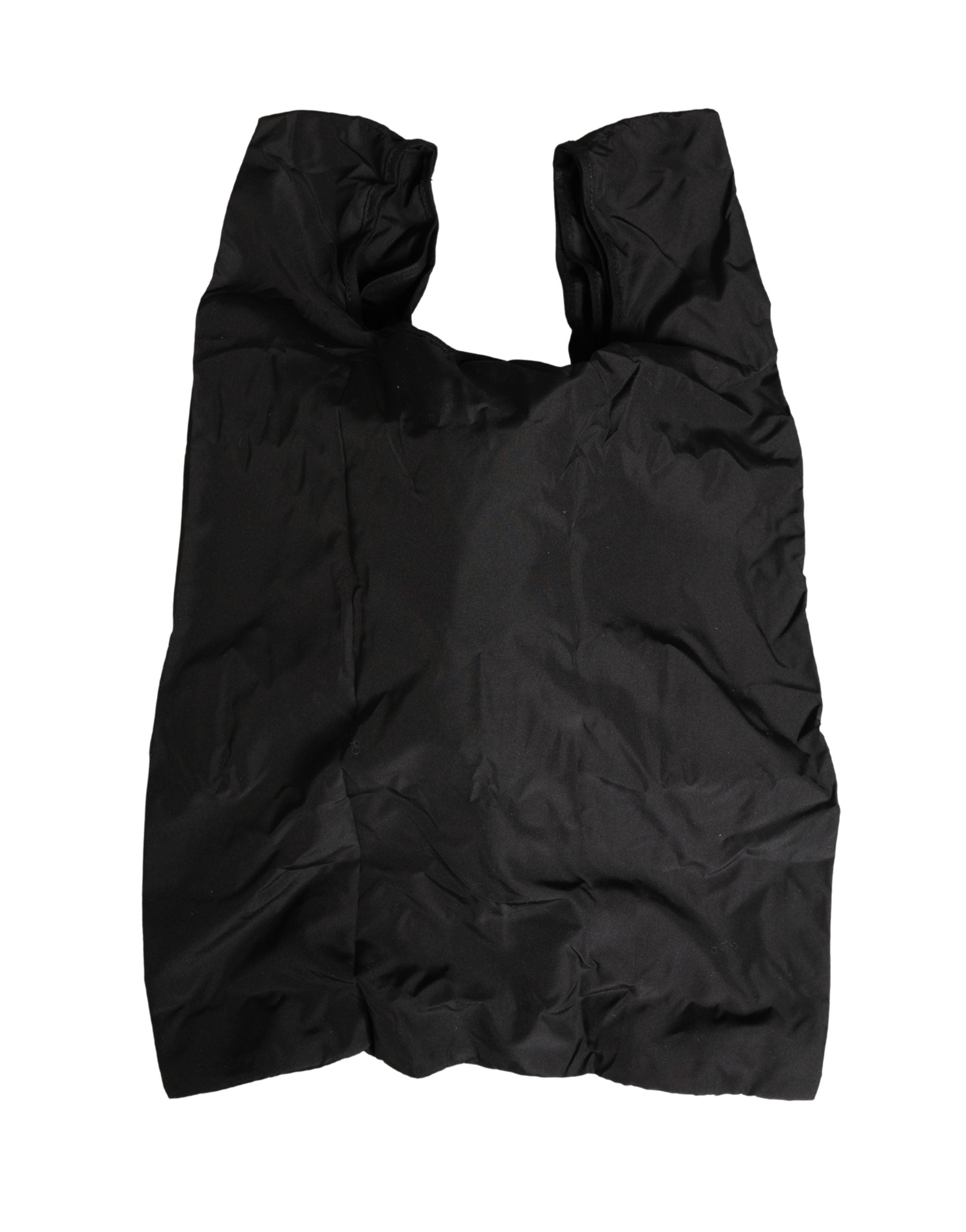Men Black Polyester Panda Stuffed Ecobag Bag Accessory