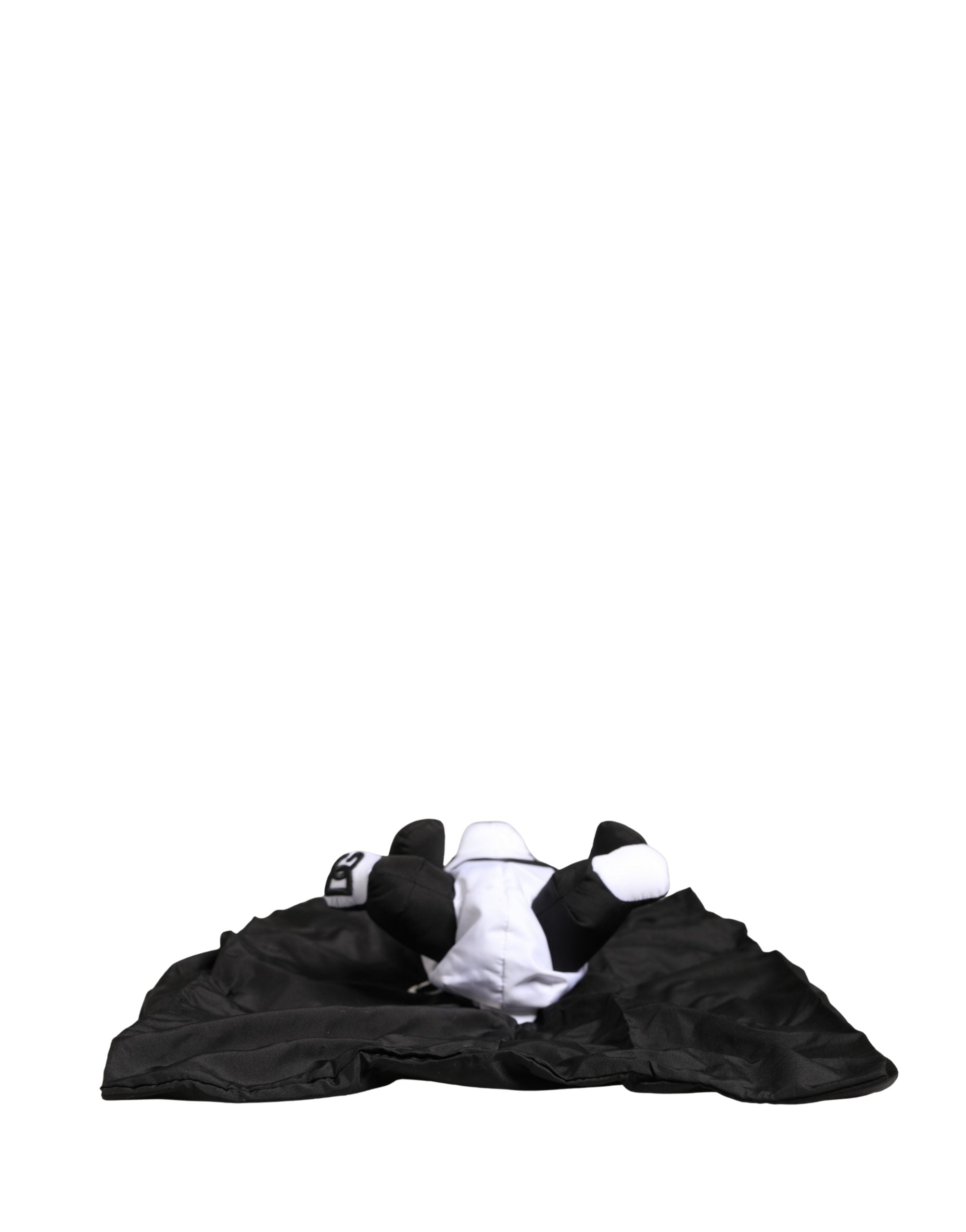 Men Black Polyester Panda Stuffed Ecobag Bag Accessory