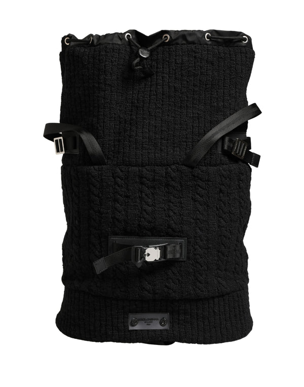 Dolce & Gabbana 80% Virgin Wool backpack in black