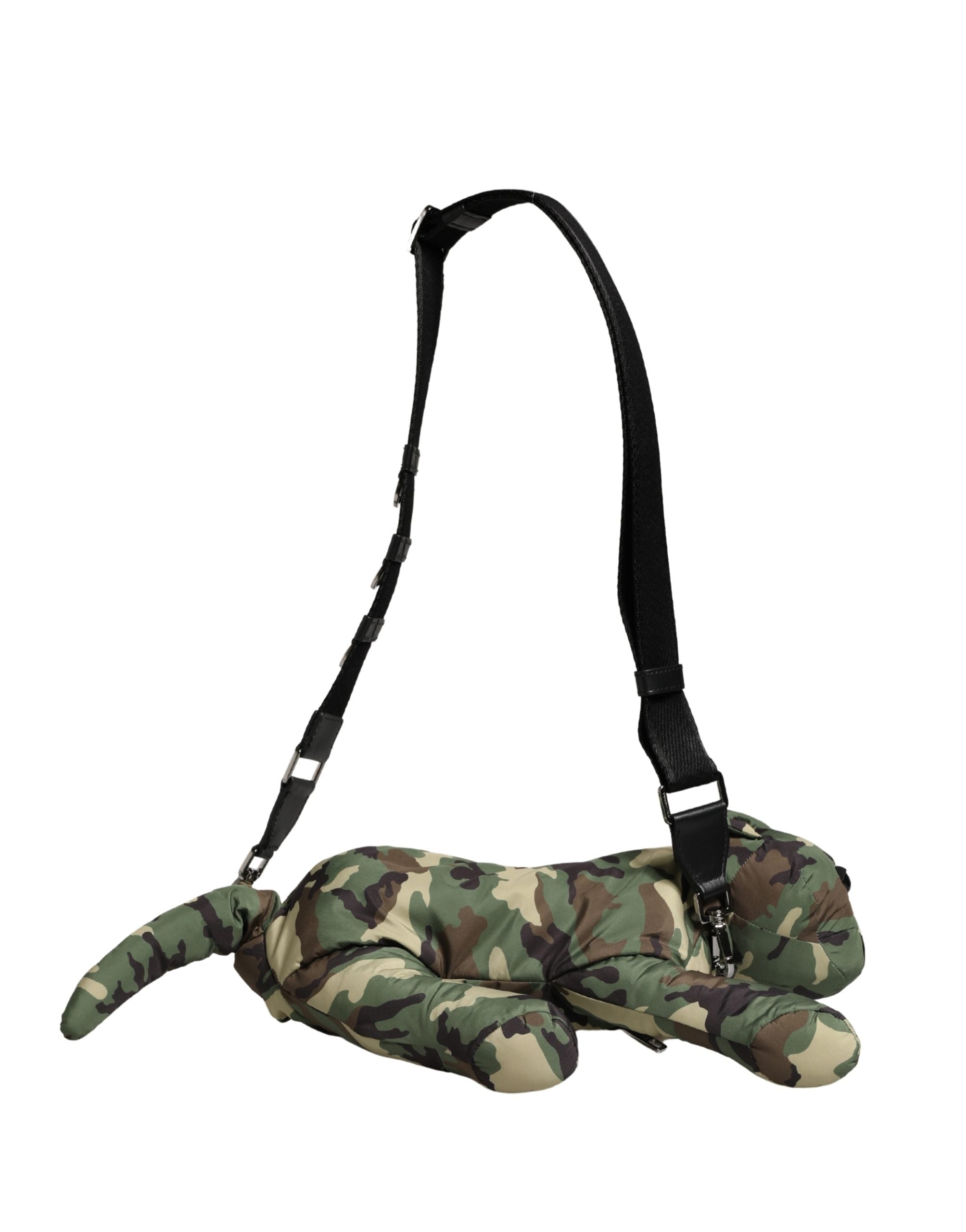 Multicolor Camouflage Animal Silhouette Waist Borse Bag Polyester Calf Accessory