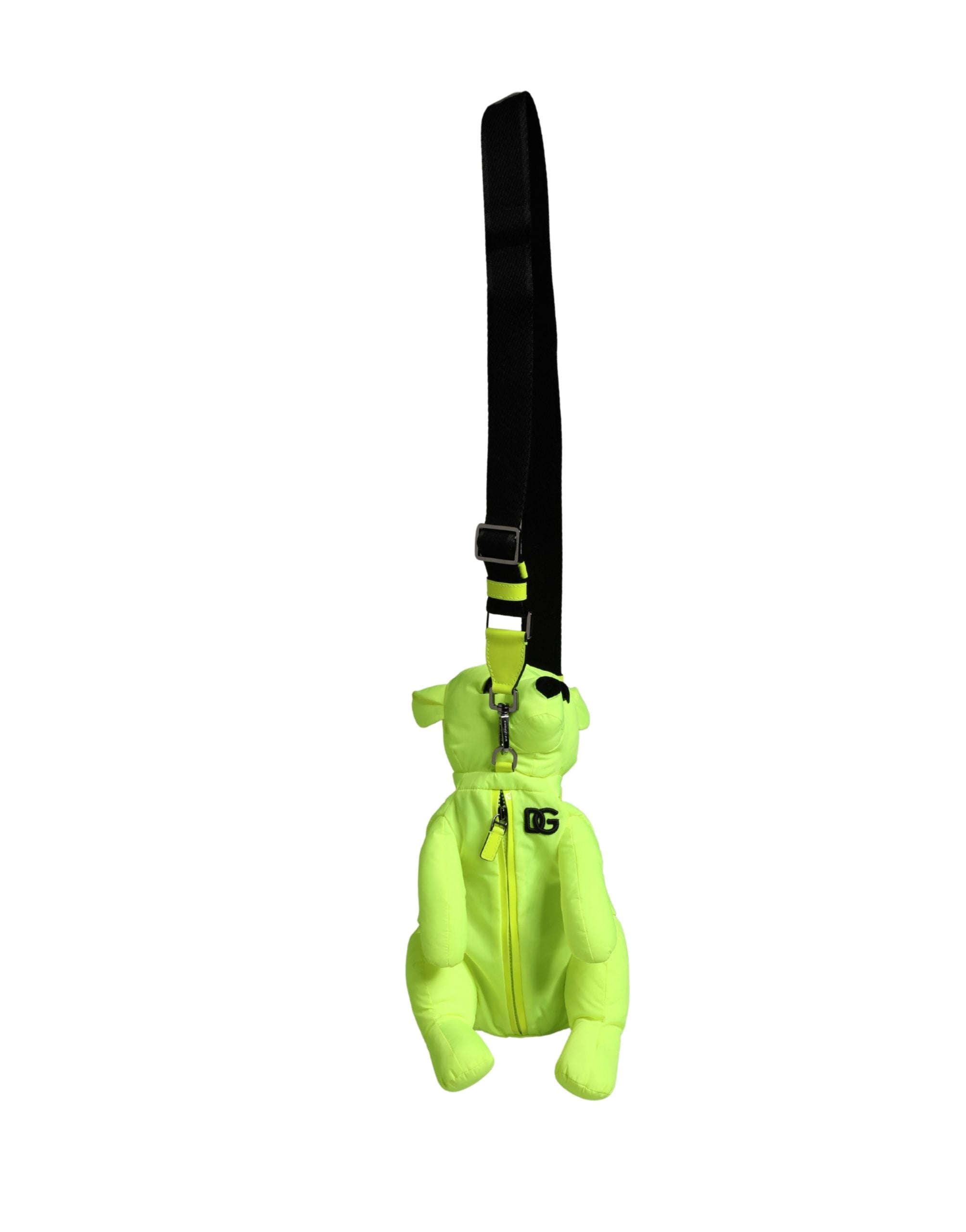 Green Polyester Animal Silhouette Waist Belt Borse Bag Calf