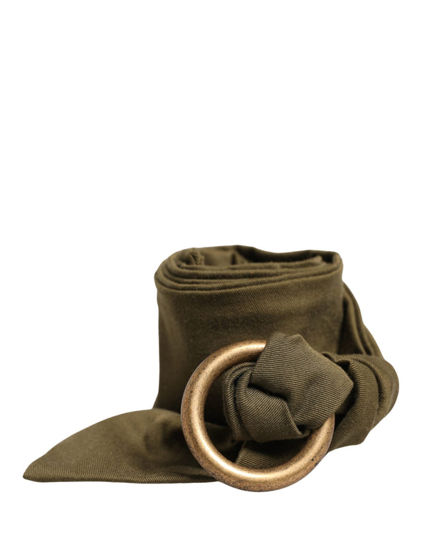 Ermanno Scervino 90% Cotton 10% Waxed Cotton belt in green