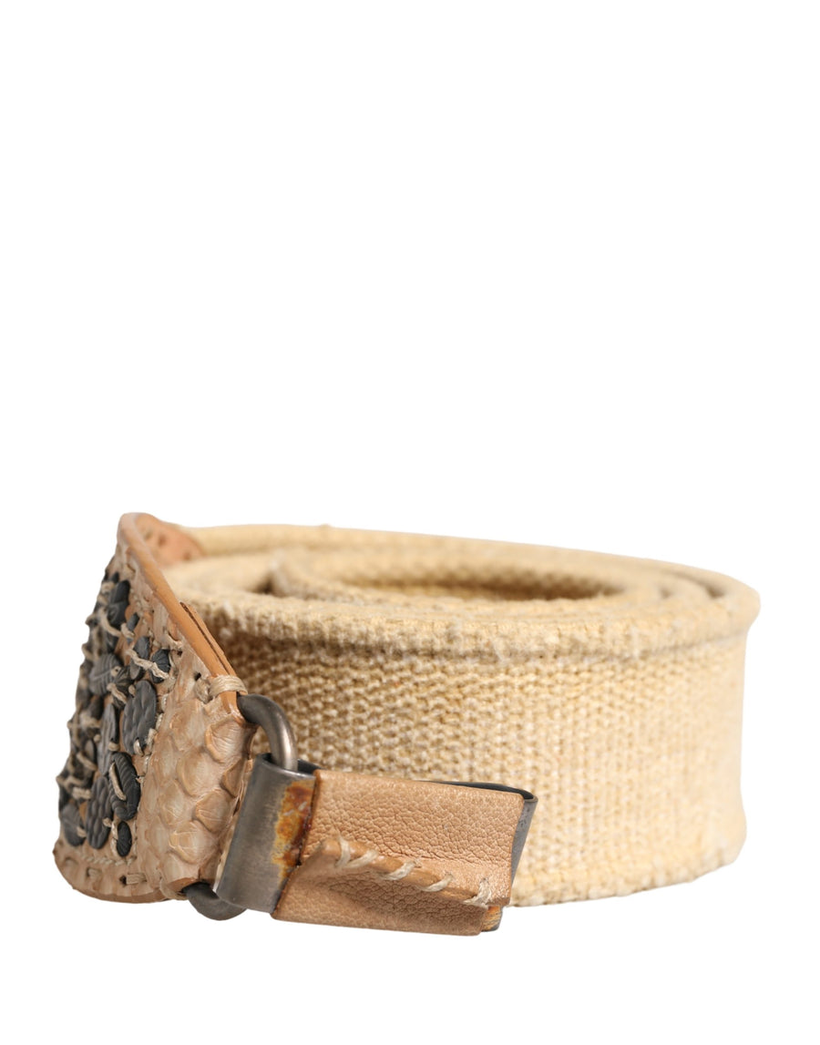 Ermanno Scervino Canvas belt in beige
