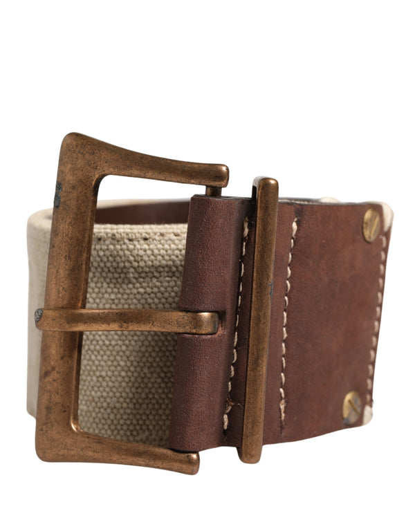 Ermanno Scervino Canvas belt in brown