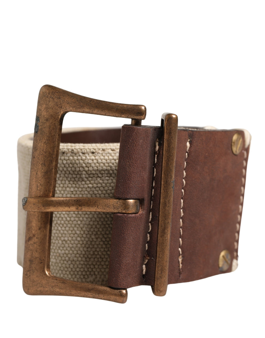 Ermanno Scervino Canvas belt in brown