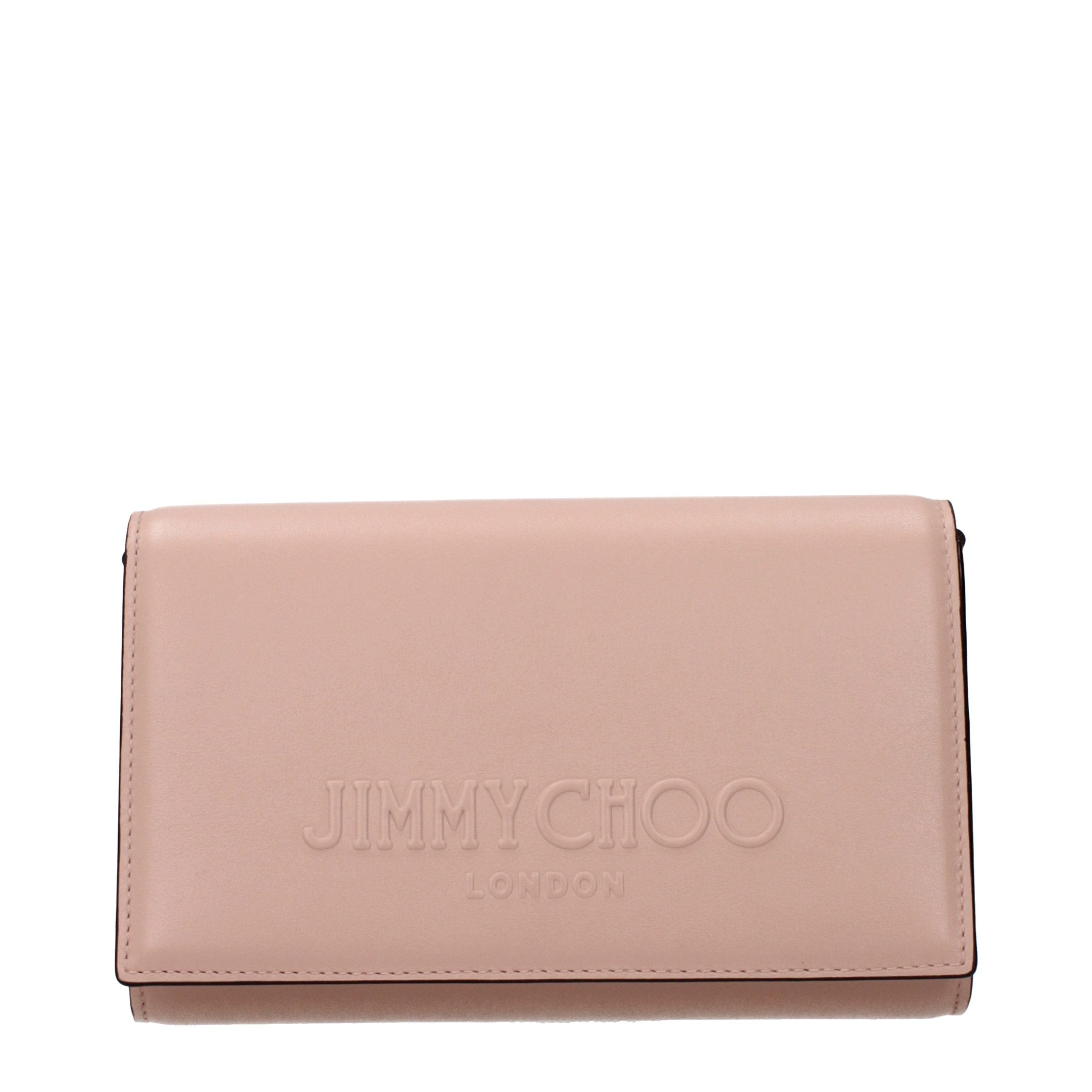 Jimmy Choo Leather clutch in pink