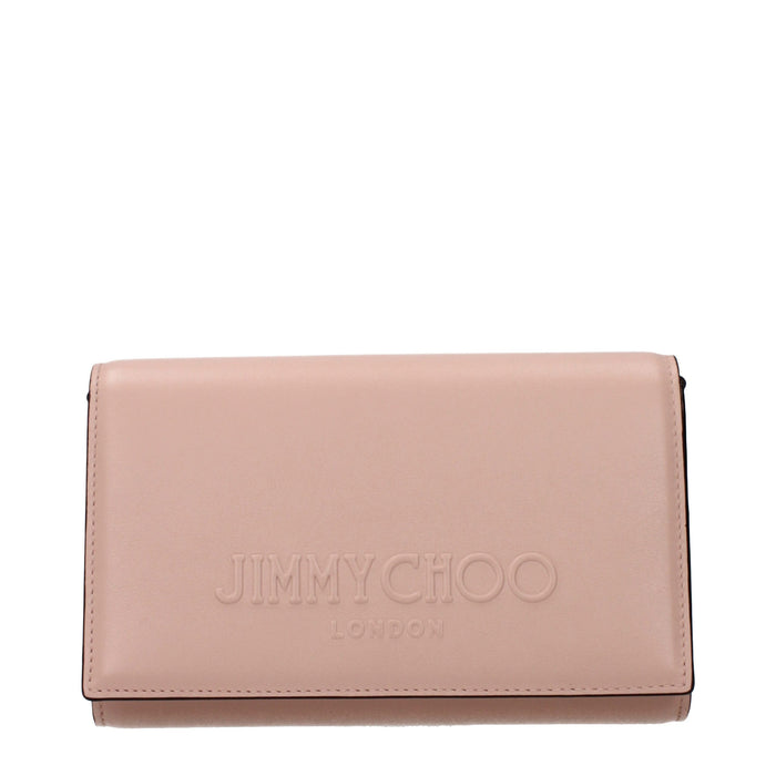 Jimmy Choo Leather clutch in pink
