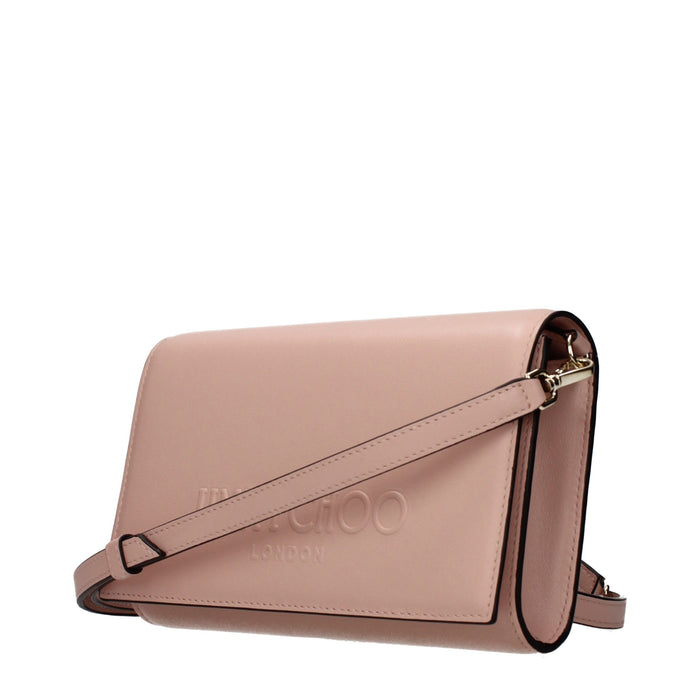 Jimmy Choo Leather clutch in pink — view 2