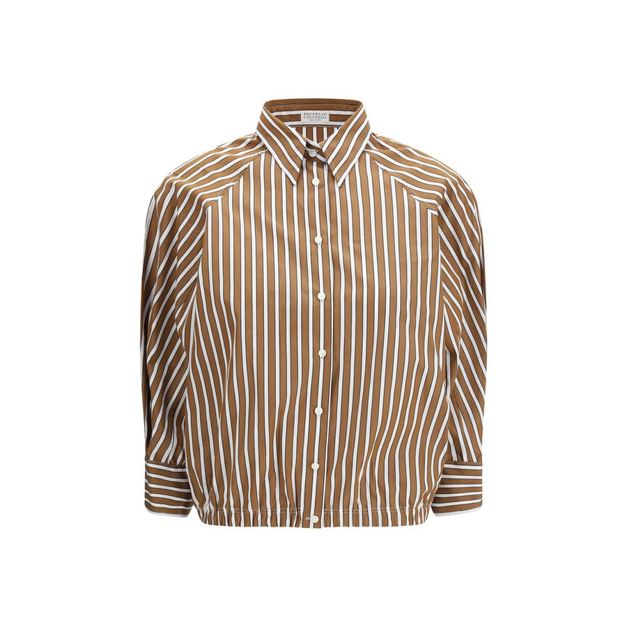 Brunello Cucinelli 100% Cotton shirt in brown