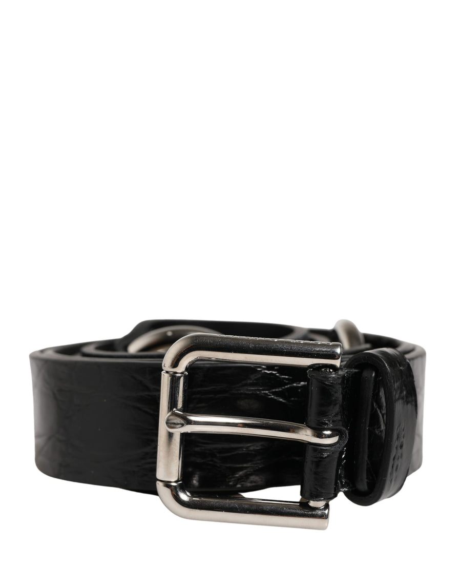 Dolce & Gabbana 34% Eel belt in black