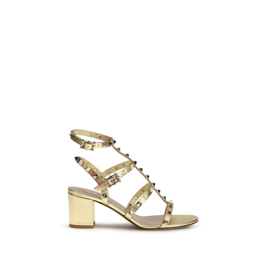 Valentino Garavani Upper 100% calf leather (Bos Taurus) sandal in gold