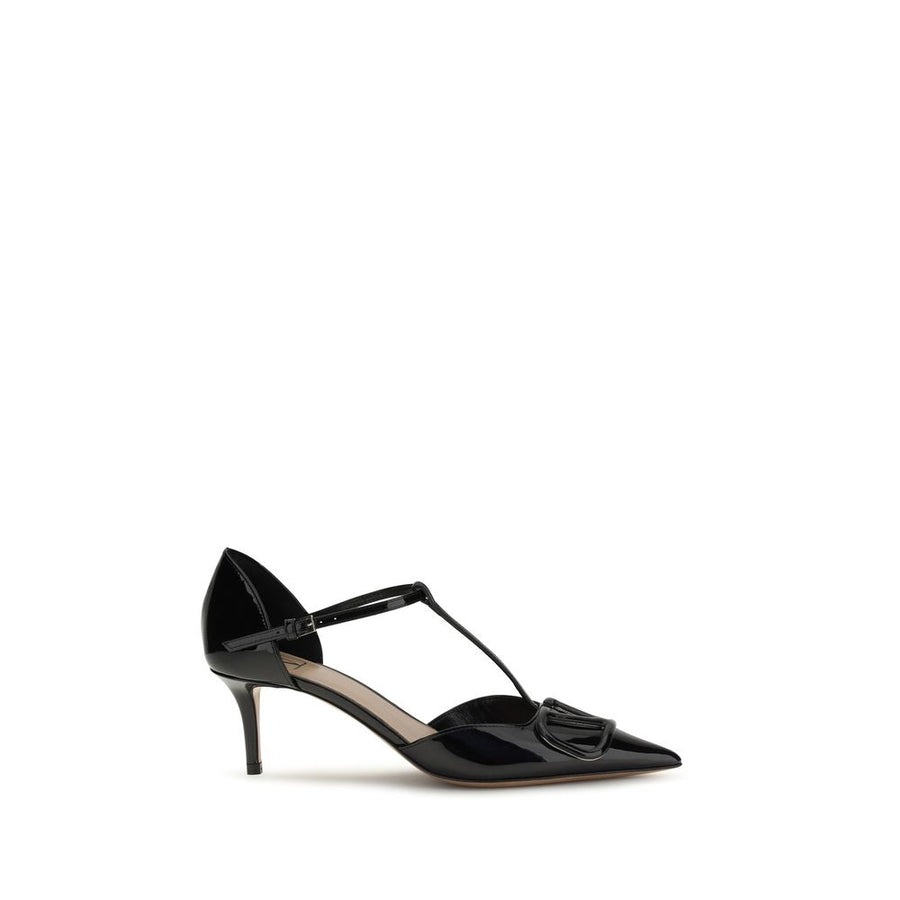 Valentino Garavani 100% Calf Leather Bos Taurus heel in black
