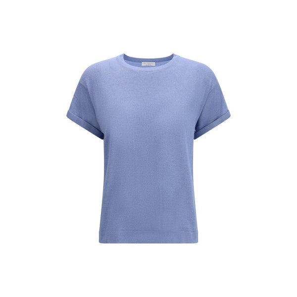 Brunello Cucinelli 51% Cashmere t-shirt in blue