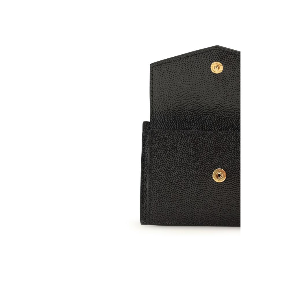 Saint Laurent 100% Calf Leather Bos Taurus wallet in black — view 3