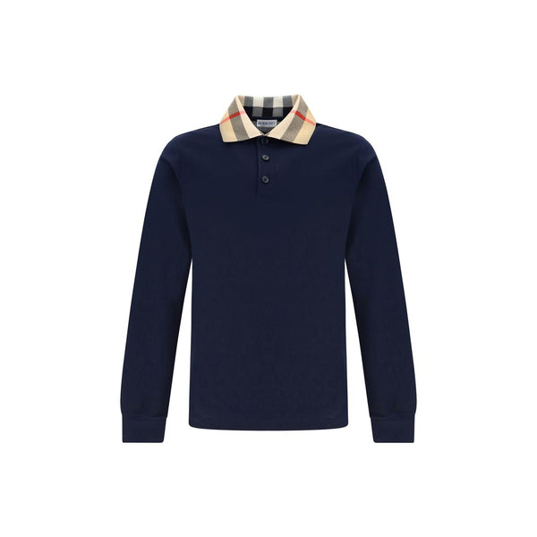 Burberry 100% Cotton polo shirt in navy