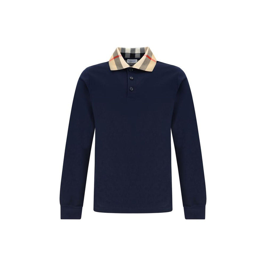 Burberry 100% Cotton polo shirt in navy