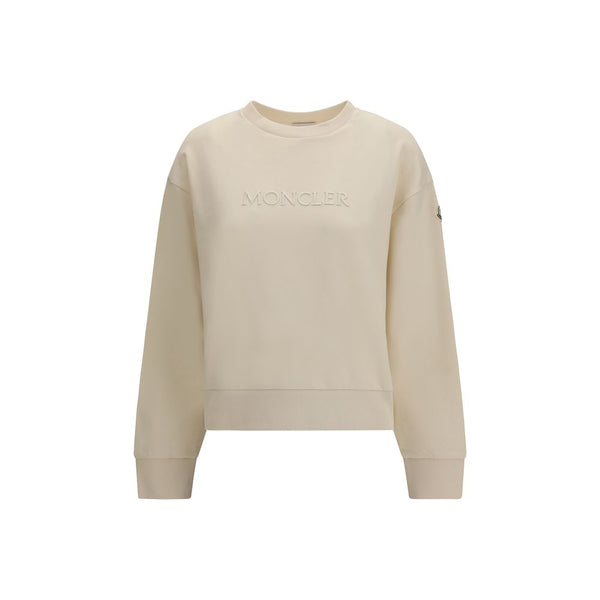 Moncler 100% Cotton sweatshirt in beige