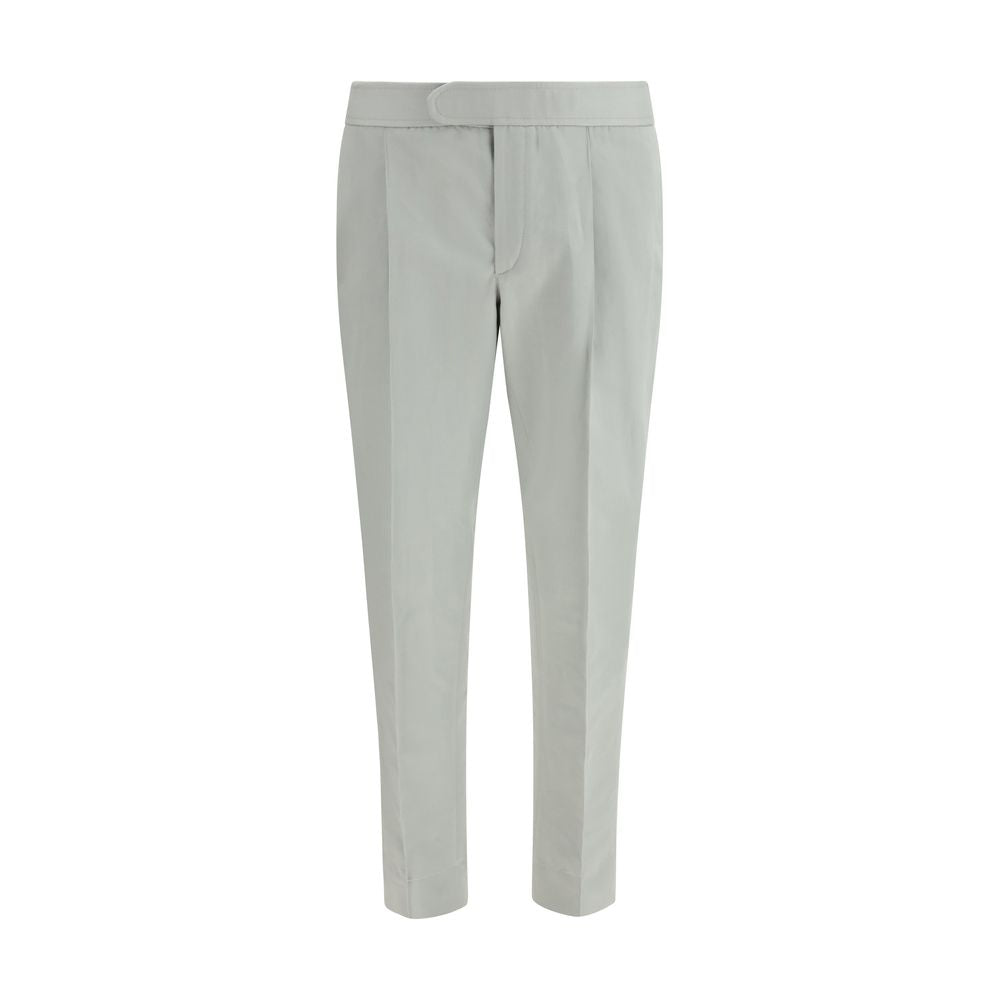 Brioni 53% Linen 47% Cotton trousers in white