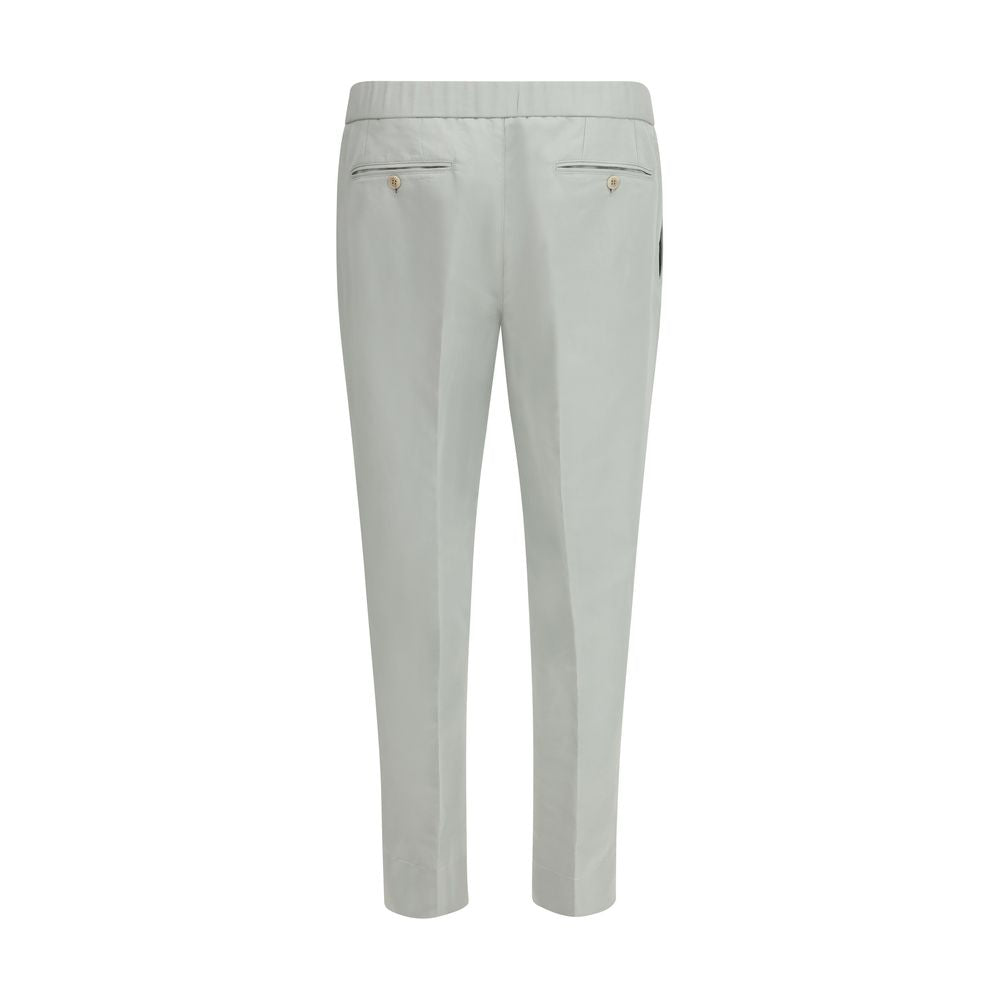 Brioni 53% Linen 47% Cotton trousers in white — view 2