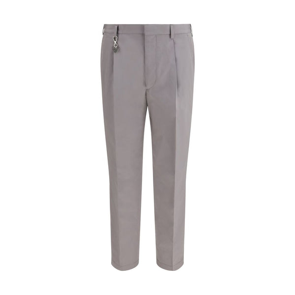 Prada 100% Cotton trousers in gray