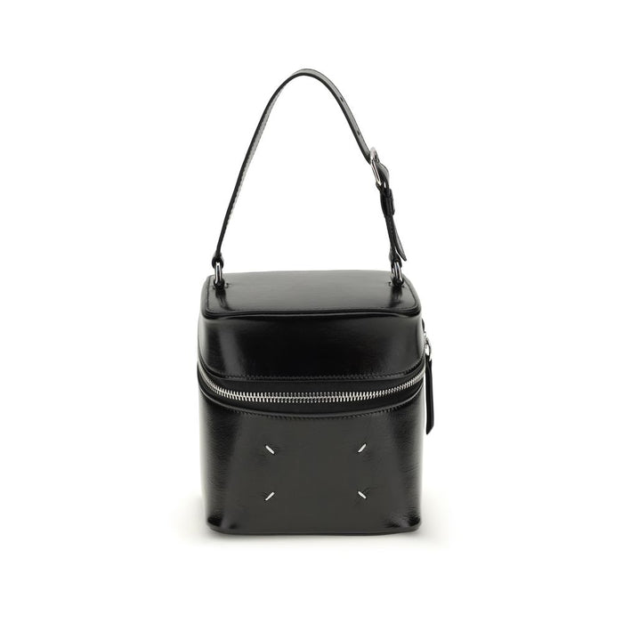 Maison Margiela 100% Calf Leather Bos Taurus bucket bag in black