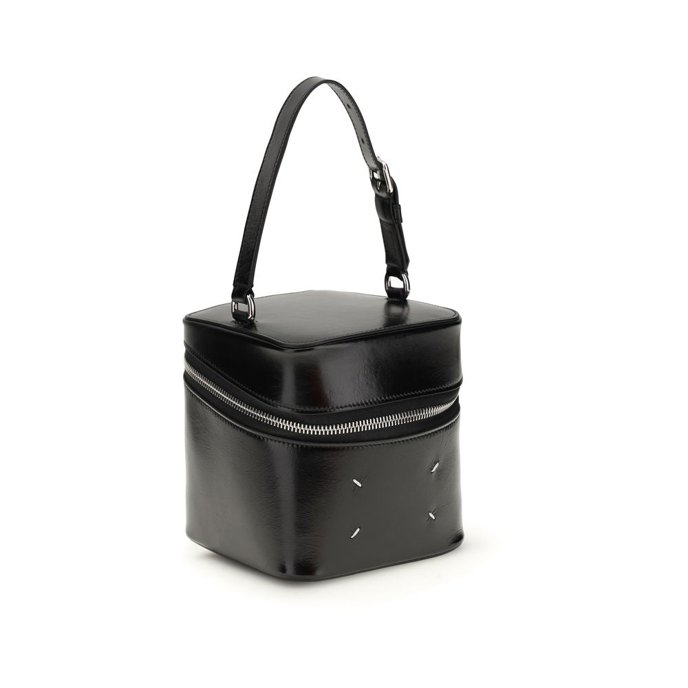 Maison Margiela 100% Calf Leather Bos Taurus bucket bag in black — view 2