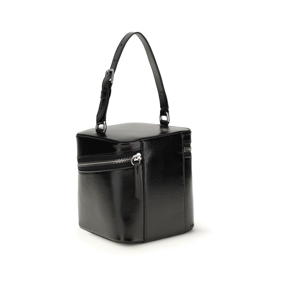 Maison Margiela 100% Calf Leather Bos Taurus bucket bag in black — view 3
