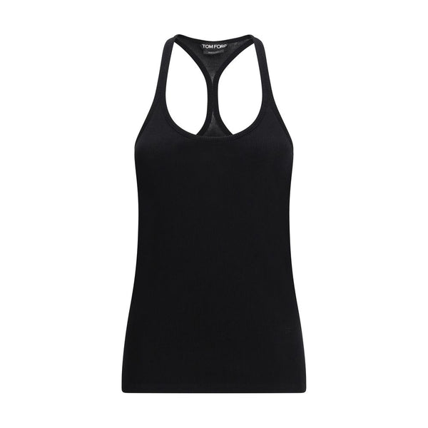 Tom Ford 50% Silk 50% Cupro tank top in black