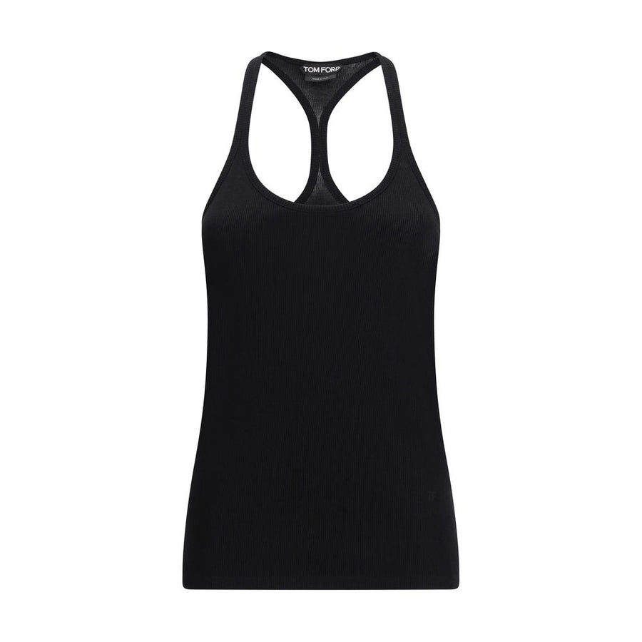 Tom Ford 50% Silk 50% Cupro tank top in black