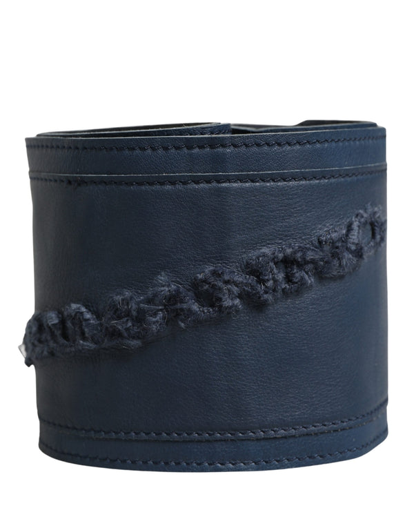 Ermanno Scervino Leather belt in blue