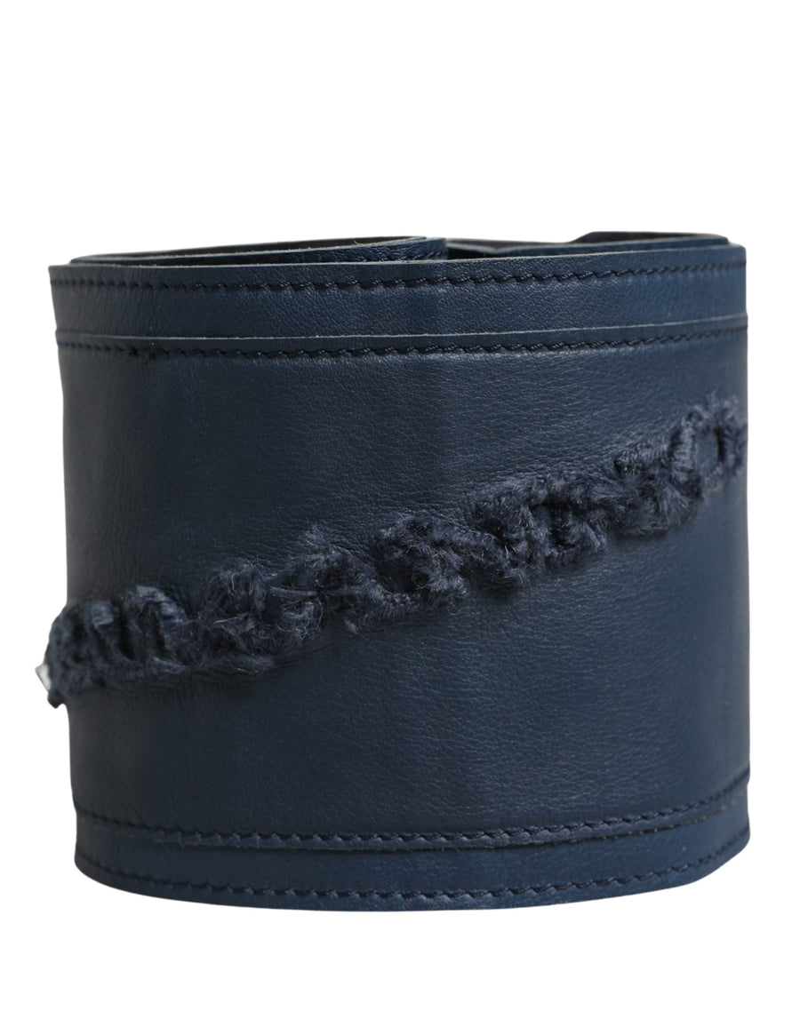 Ermanno Scervino Leather belt in blue
