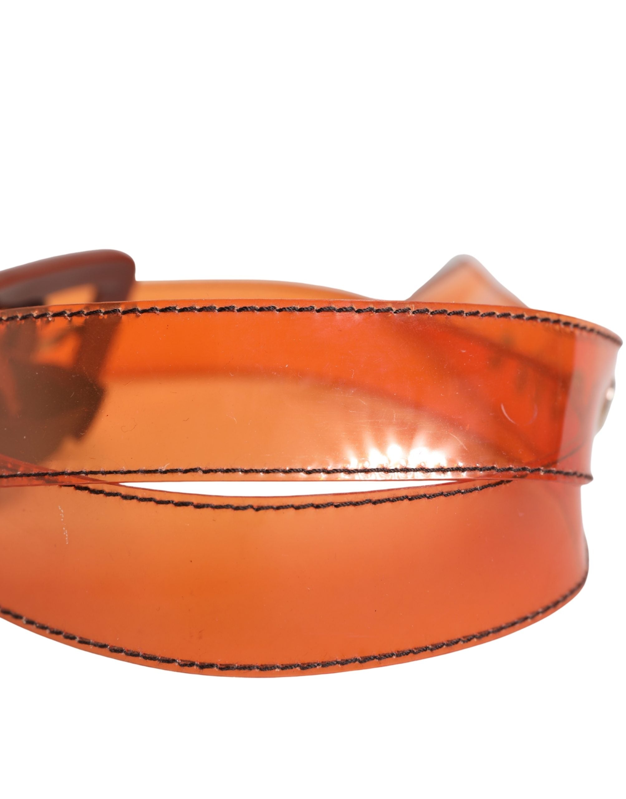 Miu Miu PVC belt in orange — view 5