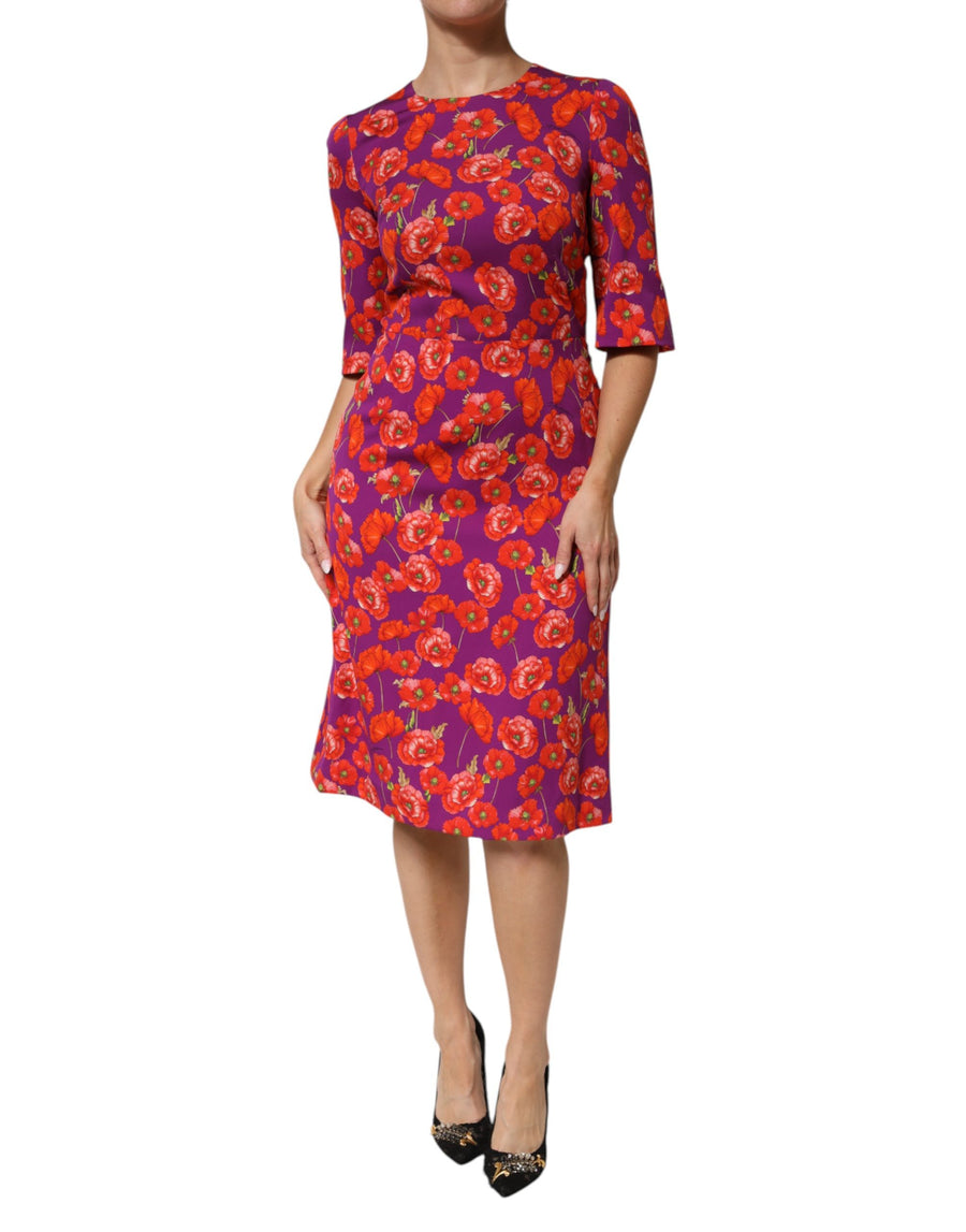 Dolce & Gabbana 89% Silk dress in purple