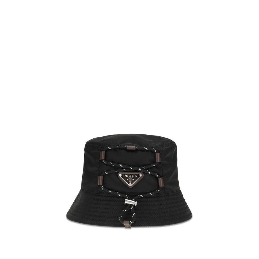 Prada PR2HC1372HE1F0002BB 100% Recycled Polyamide bucket hat in black