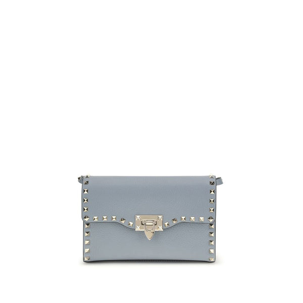 Valentino Garavani 100% Calf Leather Bos Taurus shoulder bag in blue
