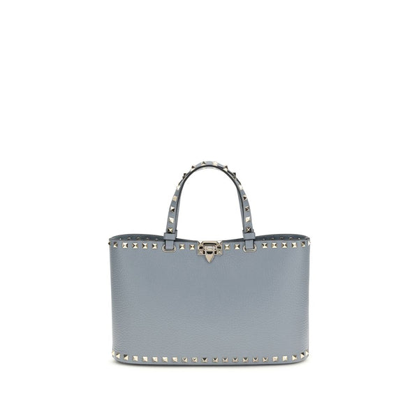 Valentino Garavani 100% Calf Leather Bos Taurus tote bag in blue