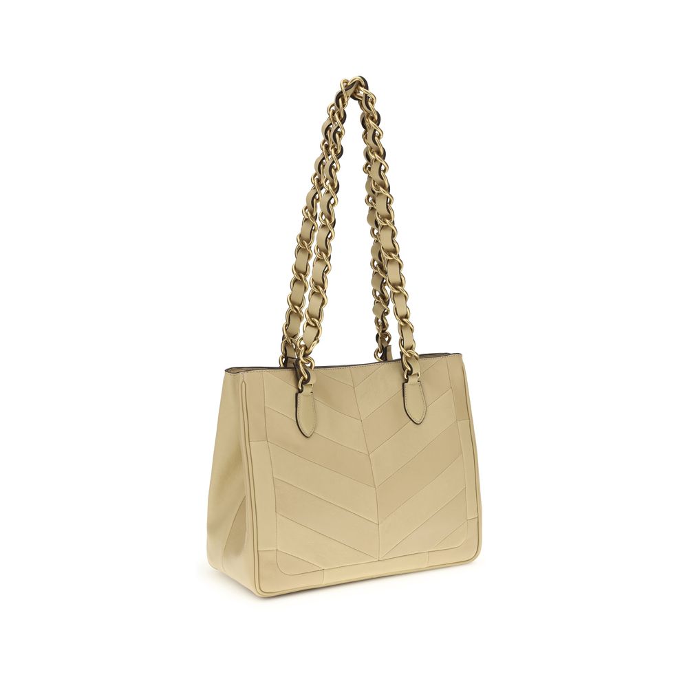 Gold Napa Leather - Calf Bos Taurus Shoulder Bag