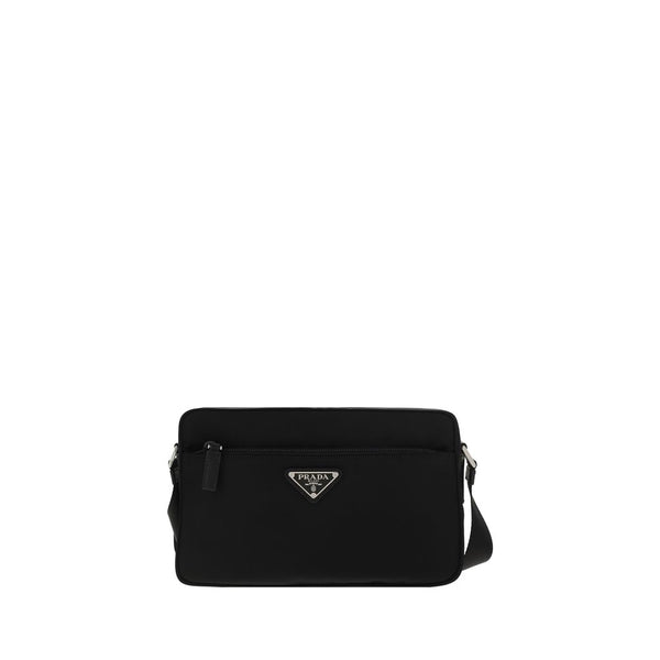 Prada 100% Nylon crossbody bag in black