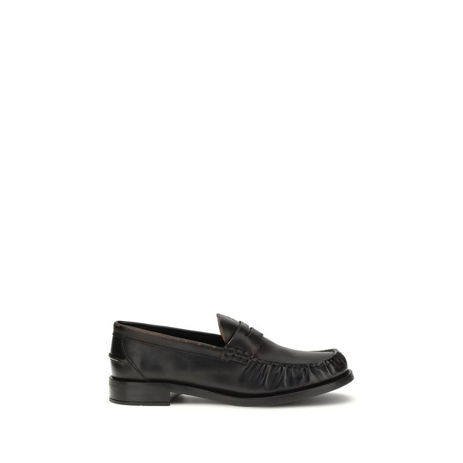 Prada 100% Calf Leather Bos Taurus loafer in black