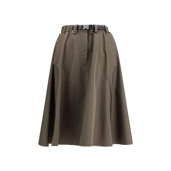 Prada 65% Recycled Polyester skirt in brown